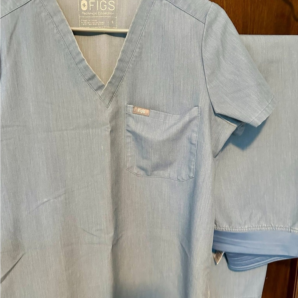 Figs small Heather indigo Scrub Set